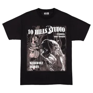 10 Hills Studio Unisex 'Werewolf Diaries' Black Boxy T-Shirt