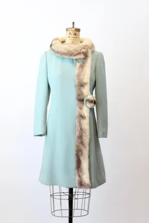 1960s CARLISLE COUTURE mink wool coat small | new fall winter