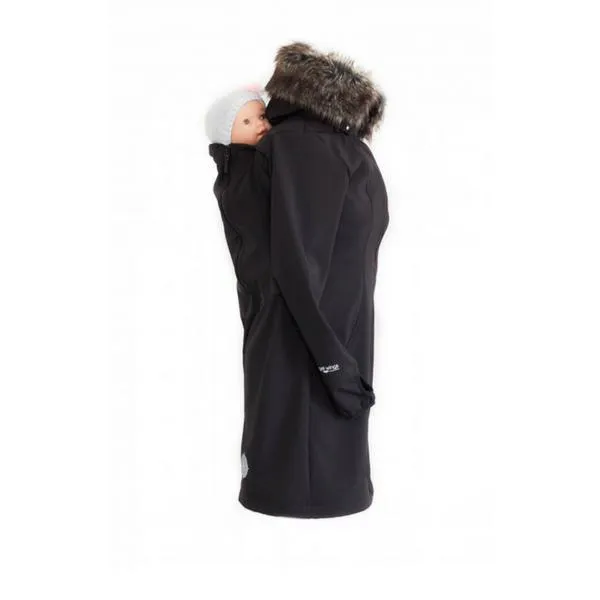 Angel Wings Babywearing Softshell Coat Black