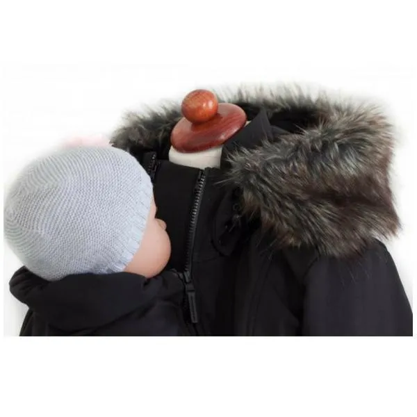 Angel Wings Babywearing Softshell Coat Black