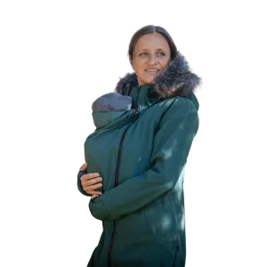 Angel Wings Babywearing Softshell Coat Green