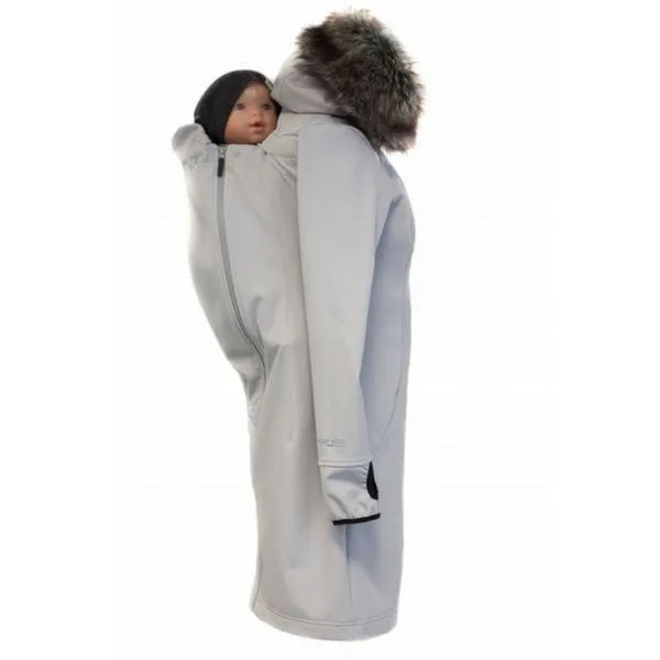 Angel Wings Babywearing Softshell Coat Grey