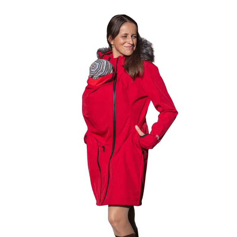 Angel Wings Babywearing Softshell Coat Red