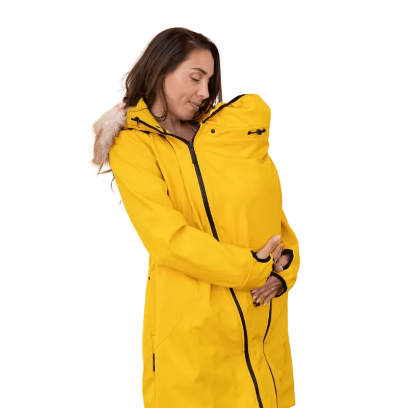 Angel Wings Babywearing Softshell Coat Yellow