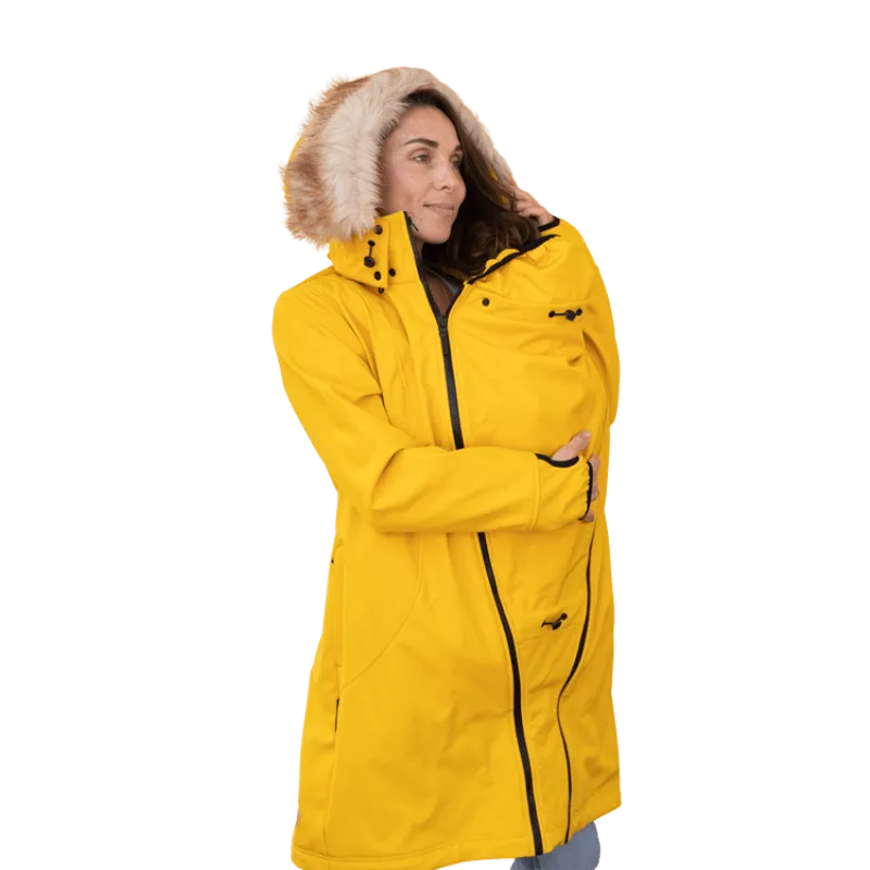 Angel Wings Babywearing Softshell Coat Yellow