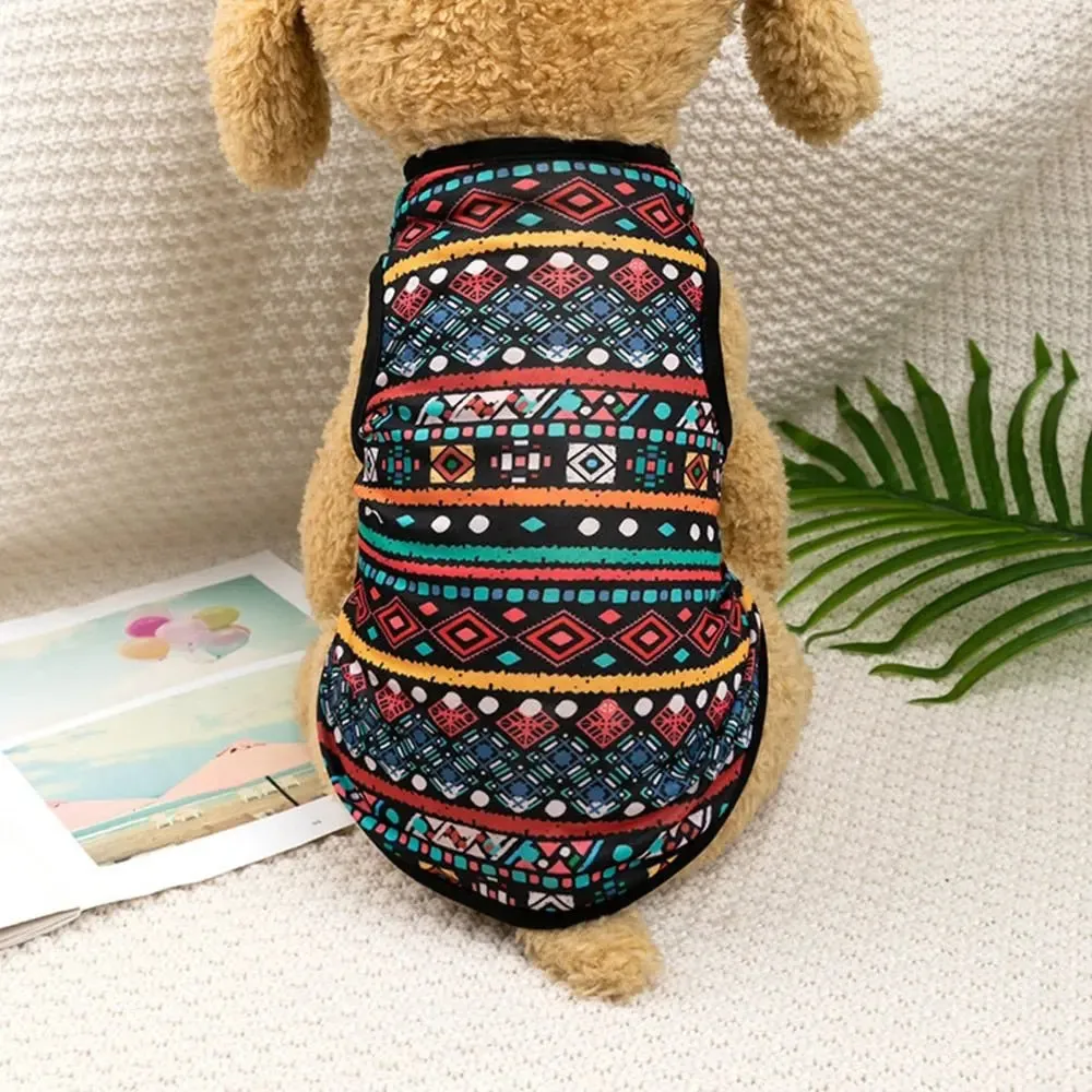 Anniepaw Bohemian Style Dogs T-shirt Soft Vest Pullover Pet