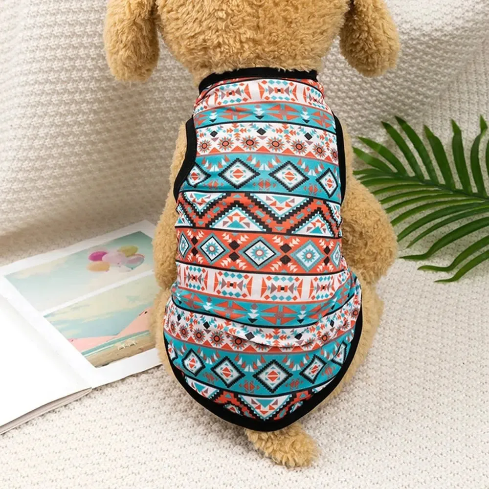 Anniepaw Bohemian Style Dogs T-shirt Soft Vest Pullover Pet