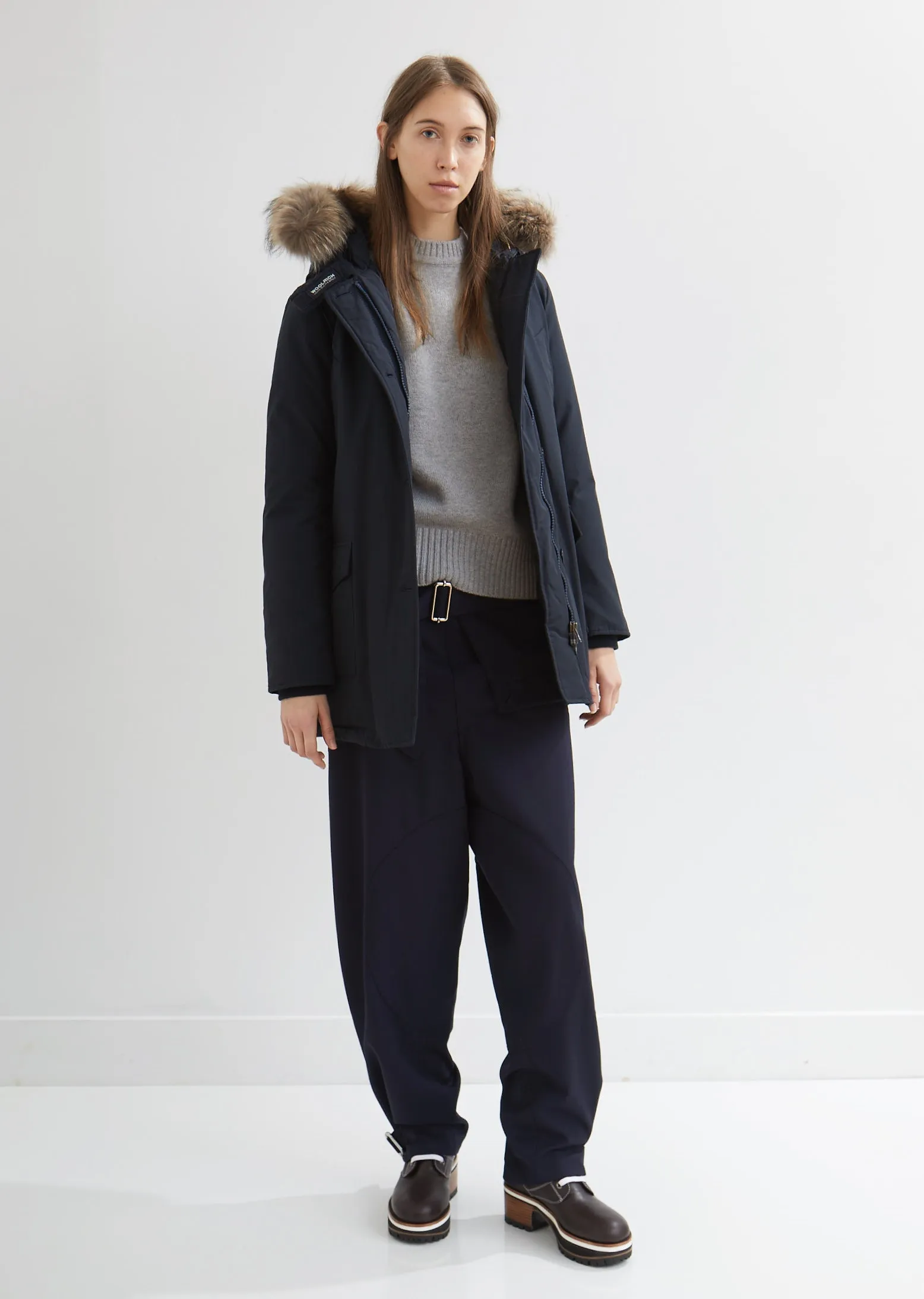 Arctic Parka With Detachable Fur Trim