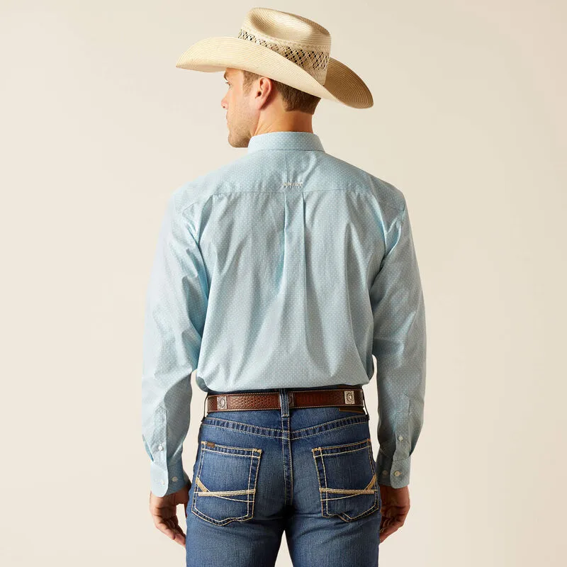 Ariat Wrinkle Free Ian Classic Fit Shirt in Porcelain Blue