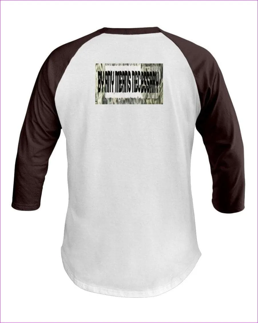 B.A.M.N - By Any Means Necessary Clothing Men's 3/4 Sleeve Raglan Shirt