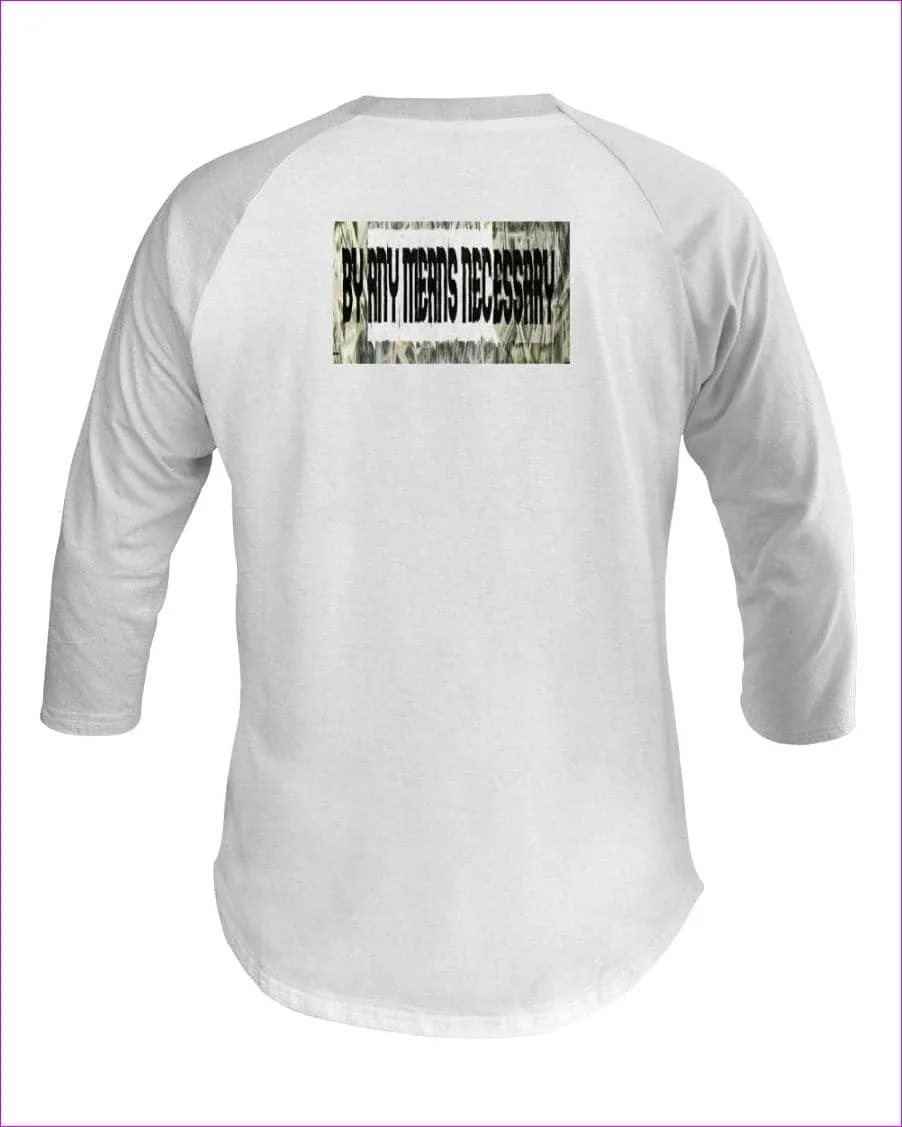 B.A.M.N - By Any Means Necessary Clothing Men's 3/4 Sleeve Raglan Shirt