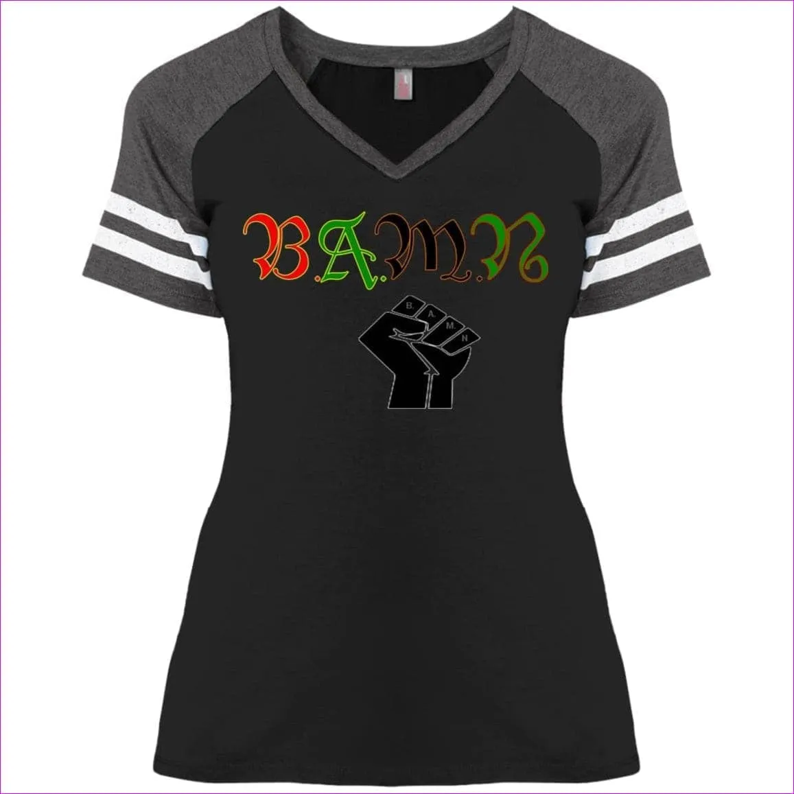 B.A.M.N - By Any Means Necessary Ladies' Game V-Neck T-Shirt