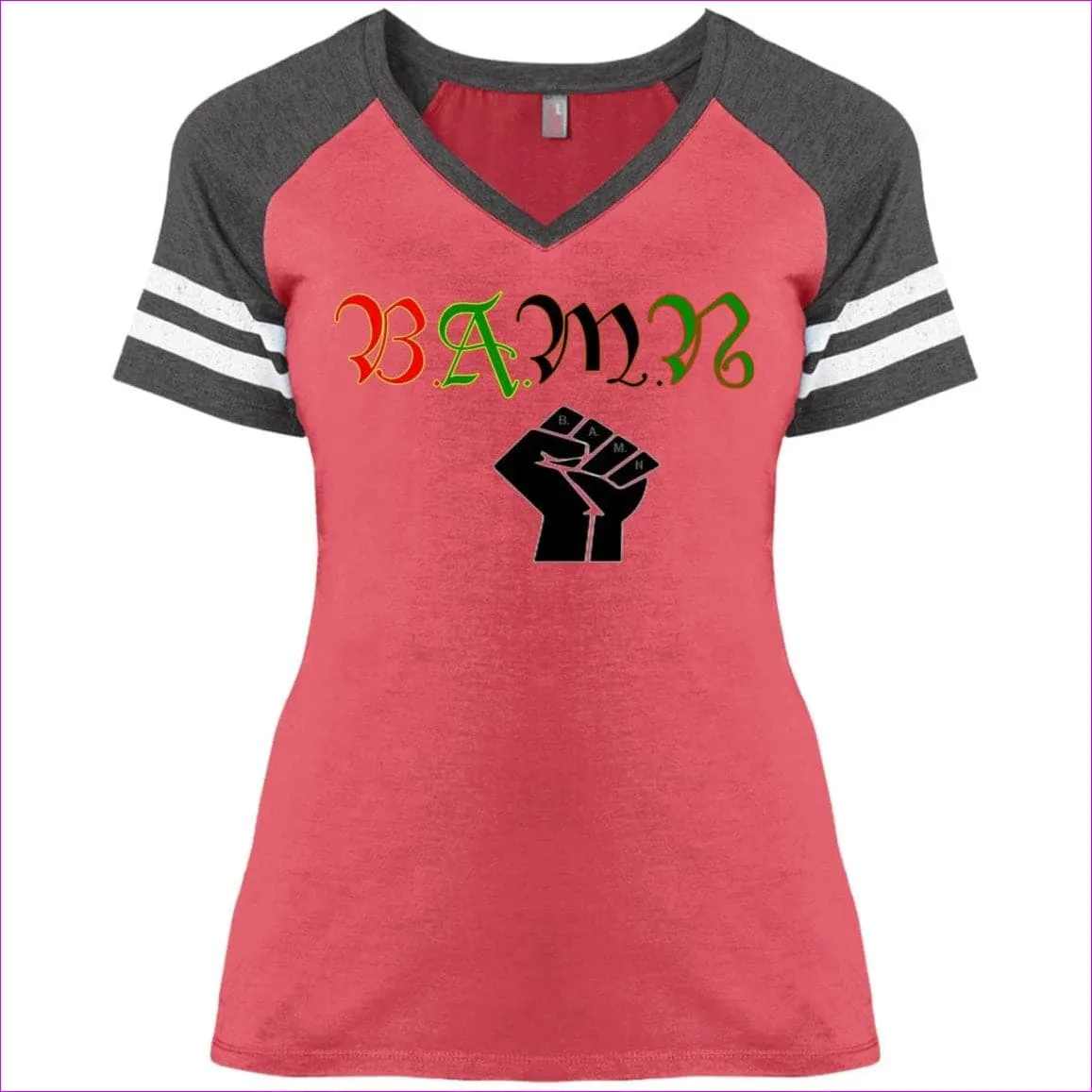 B.A.M.N - By Any Means Necessary Ladies' Game V-Neck T-Shirt