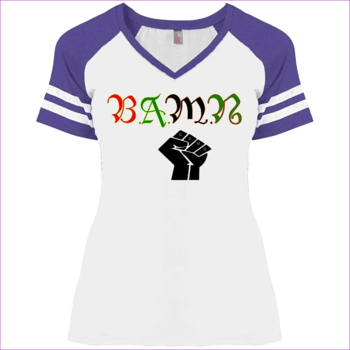 B.A.M.N - By Any Means Necessary Ladies' Game V-Neck T-Shirt