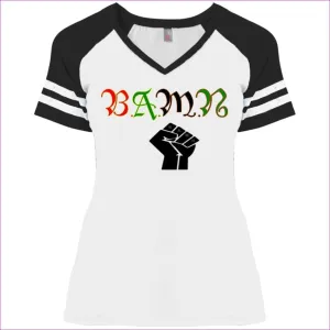 B.A.M.N - By Any Means Necessary Ladies' Game V-Neck T-Shirt