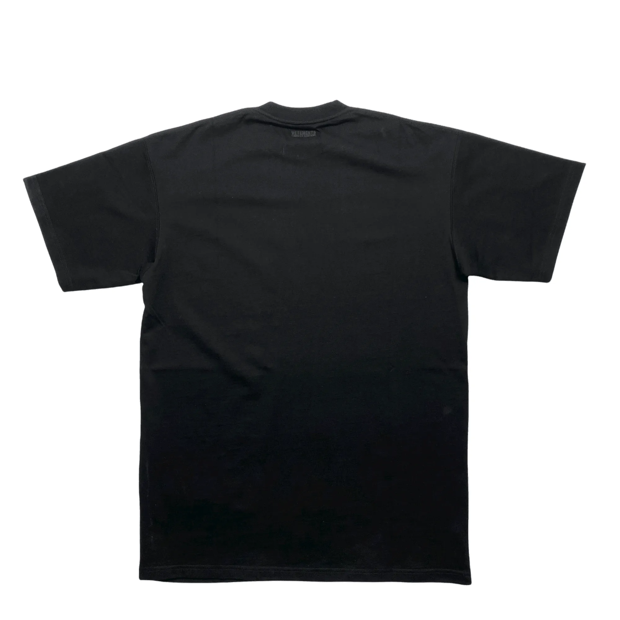 Black Vetements Oversized Sweet Logo Tee - Extra Small (Recommended Size - Extra Large)