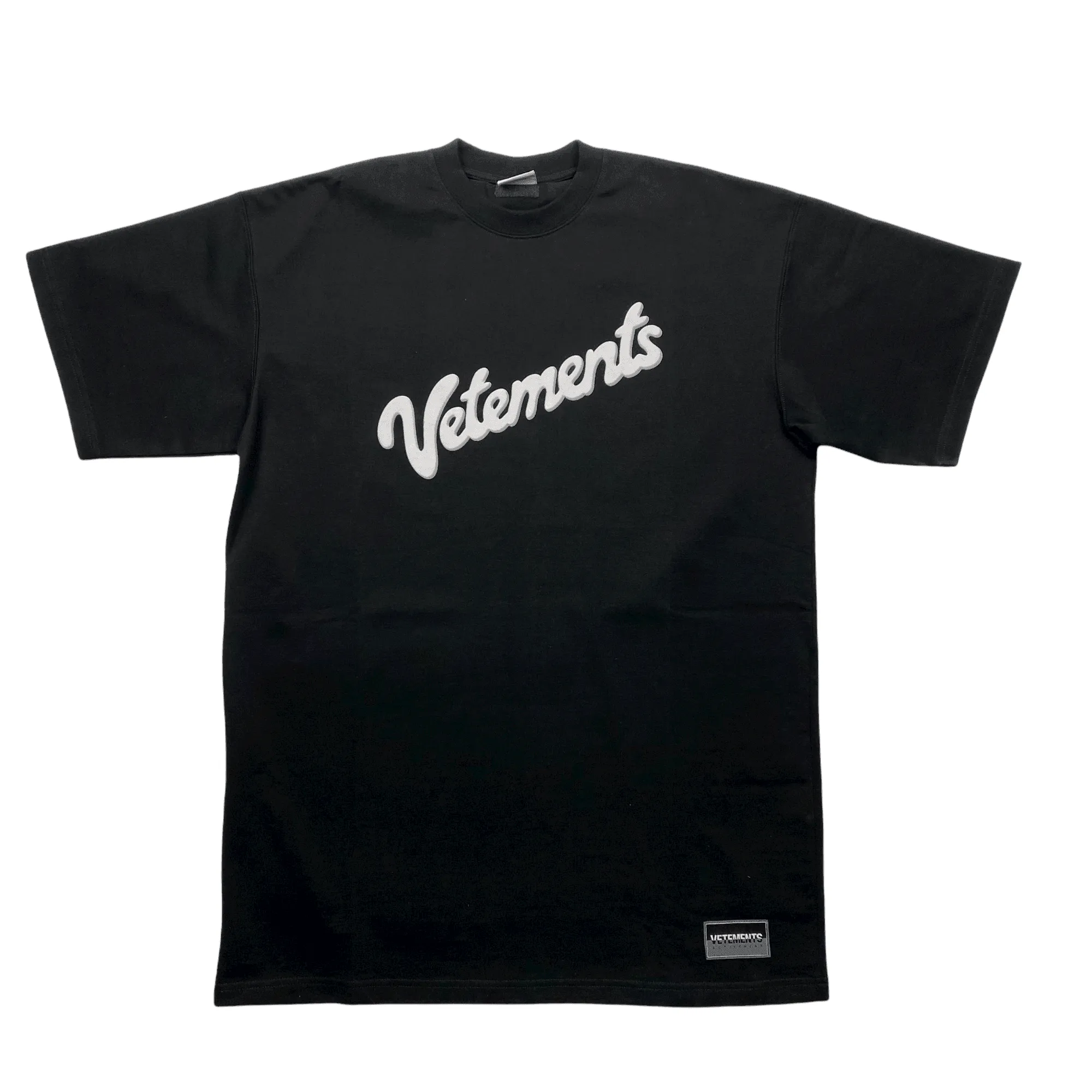 Black Vetements Oversized Sweet Logo Tee - Extra Small (Recommended Size - Extra Large)