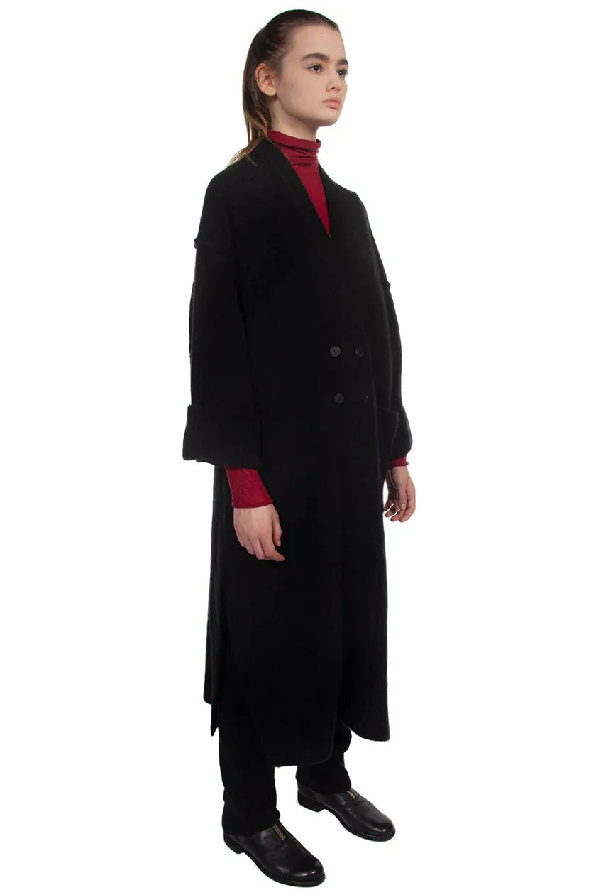 Black Yak Wool Coat