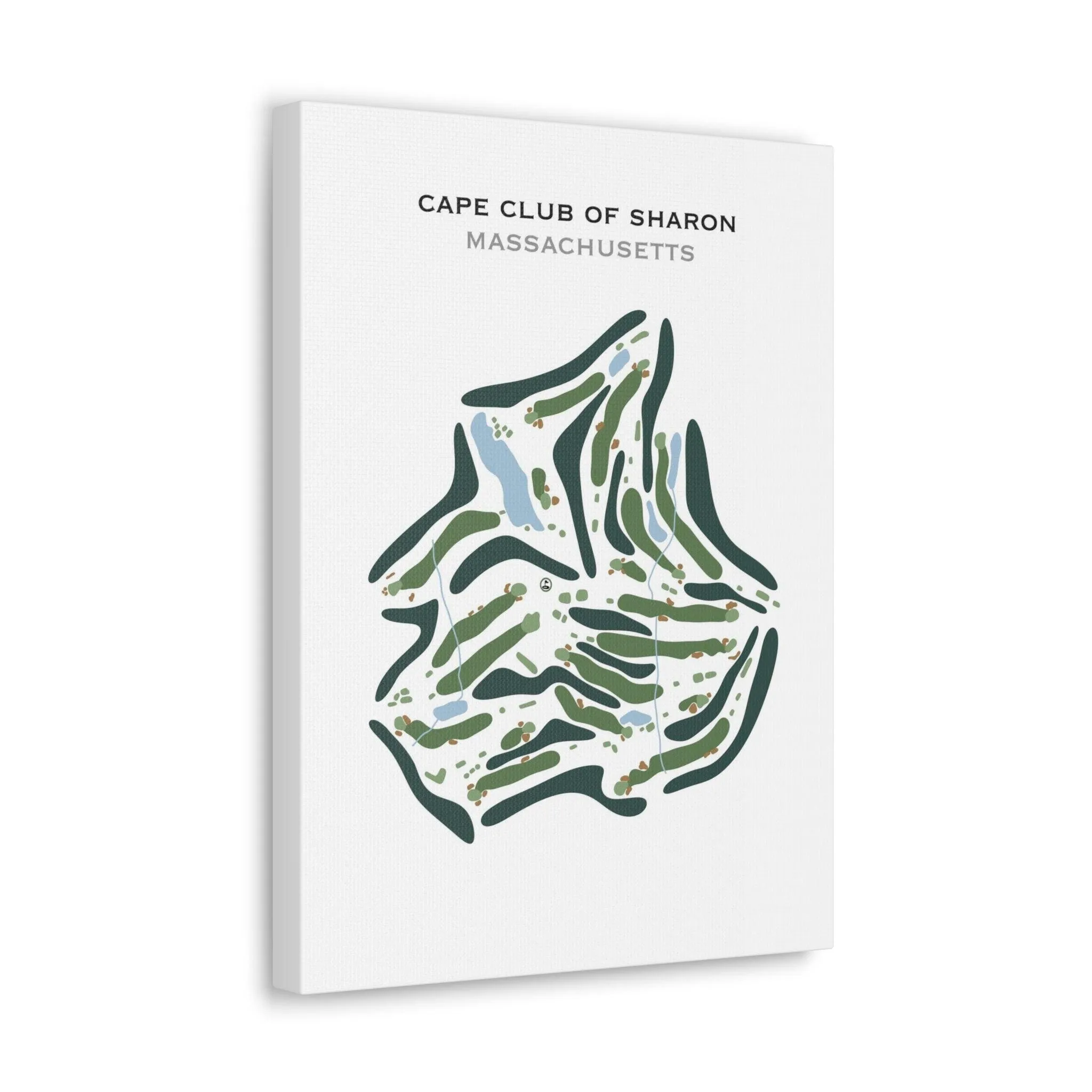 Cape Club of Sharon, Massachusetts - Printed Golf Course