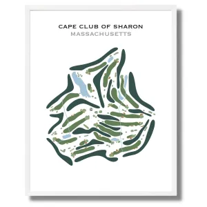 Cape Club of Sharon, Massachusetts - Printed Golf Course