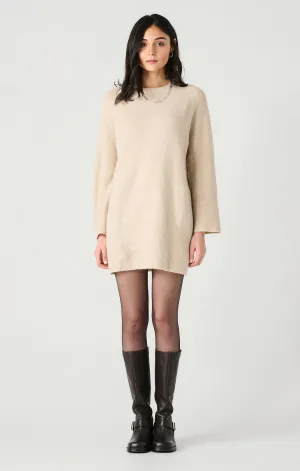 Crewneck Mini Sweater Dress