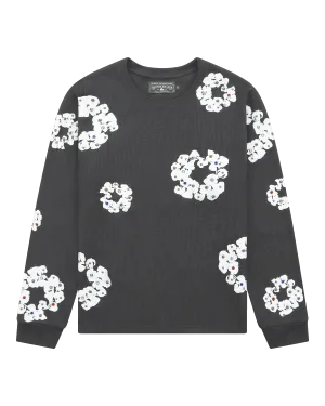 Denim Tears Rhinestone Cotton Wreath Thermal Vintage Black