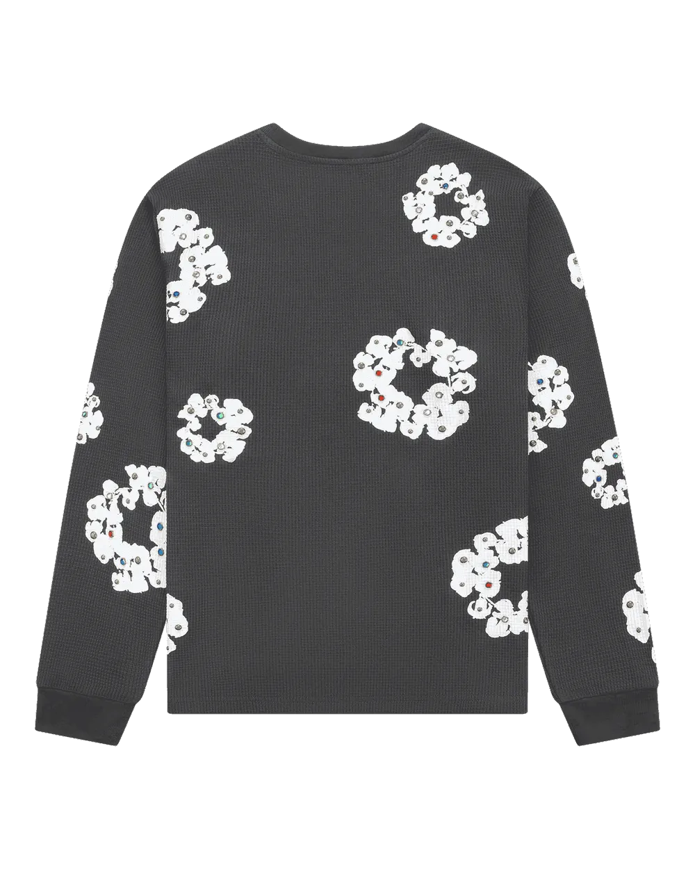 Denim Tears Rhinestone Cotton Wreath Thermal Vintage Black