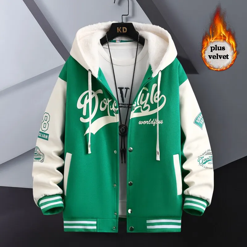 Dorestyle Hooded Varsity Jacket