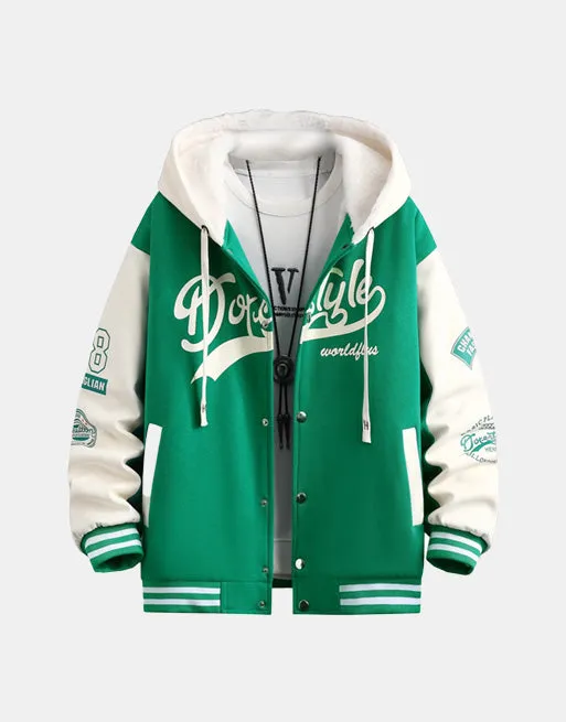 Dorestyle Hooded Varsity Jacket