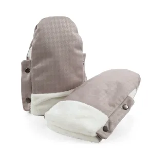 Egg Stroller Handmuffs - (houndstooth Almond)