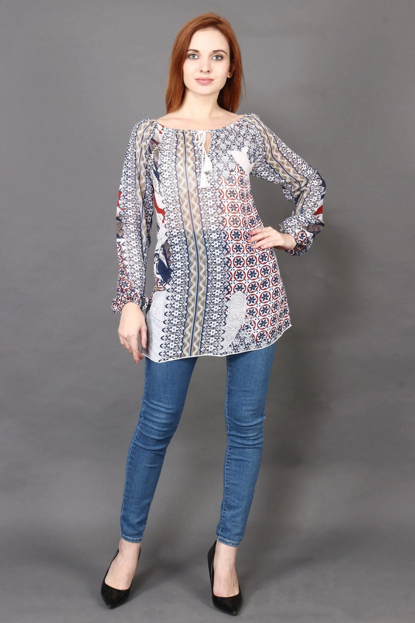 Ethnic Printed Long Top