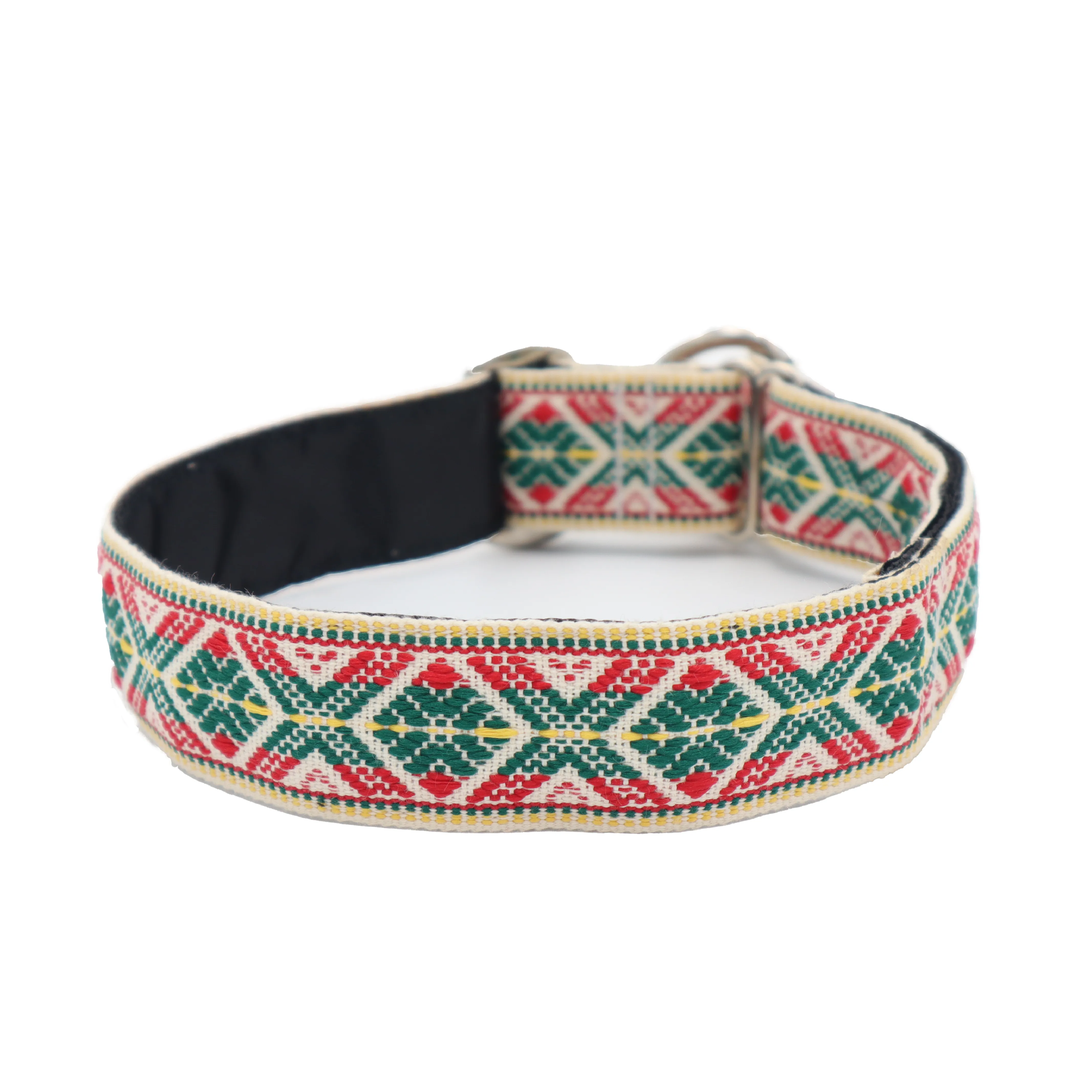 Handmade Dog Collar | Ethnic Lithuania Flag | Width: 30 mm