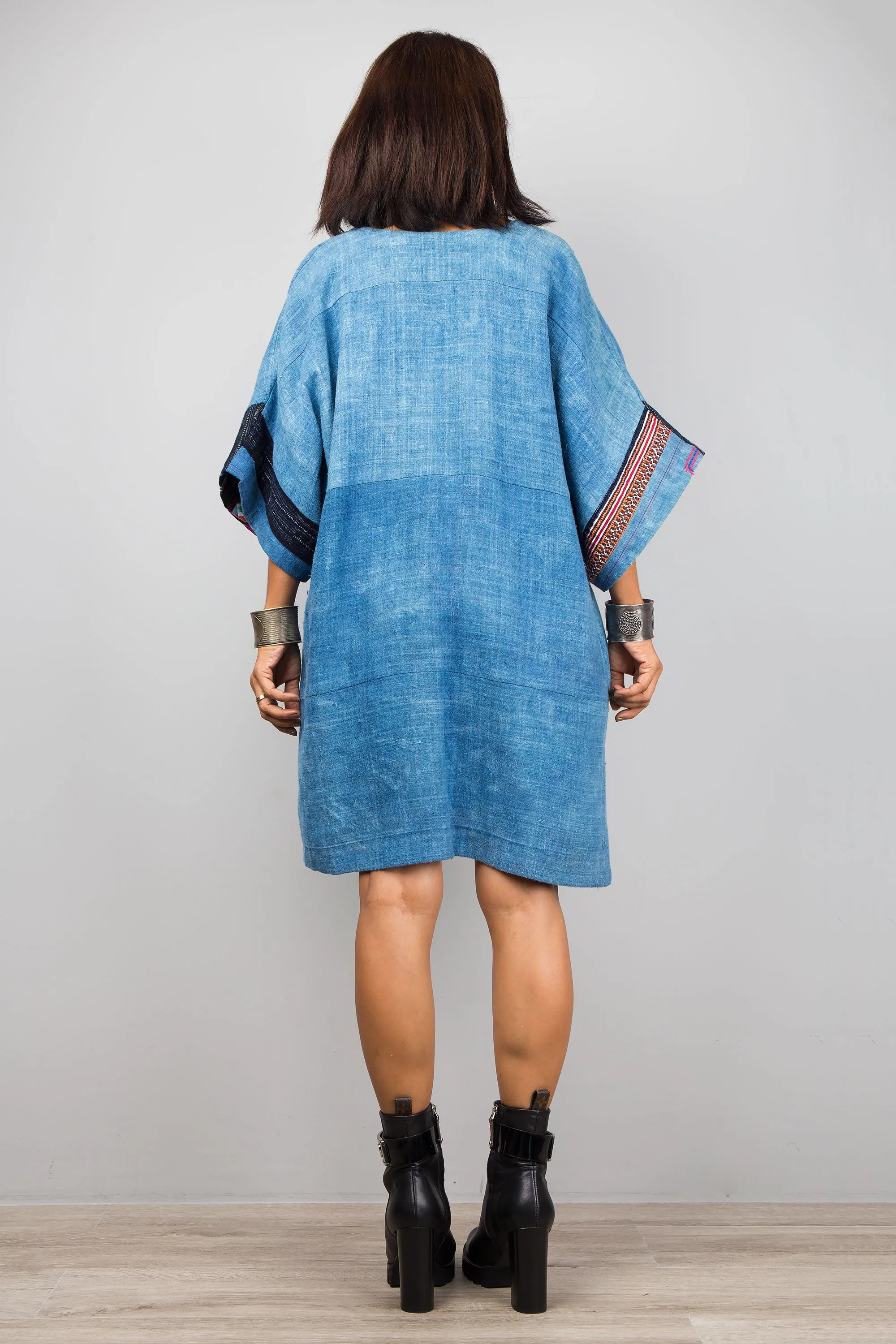 Indigo tunic dress