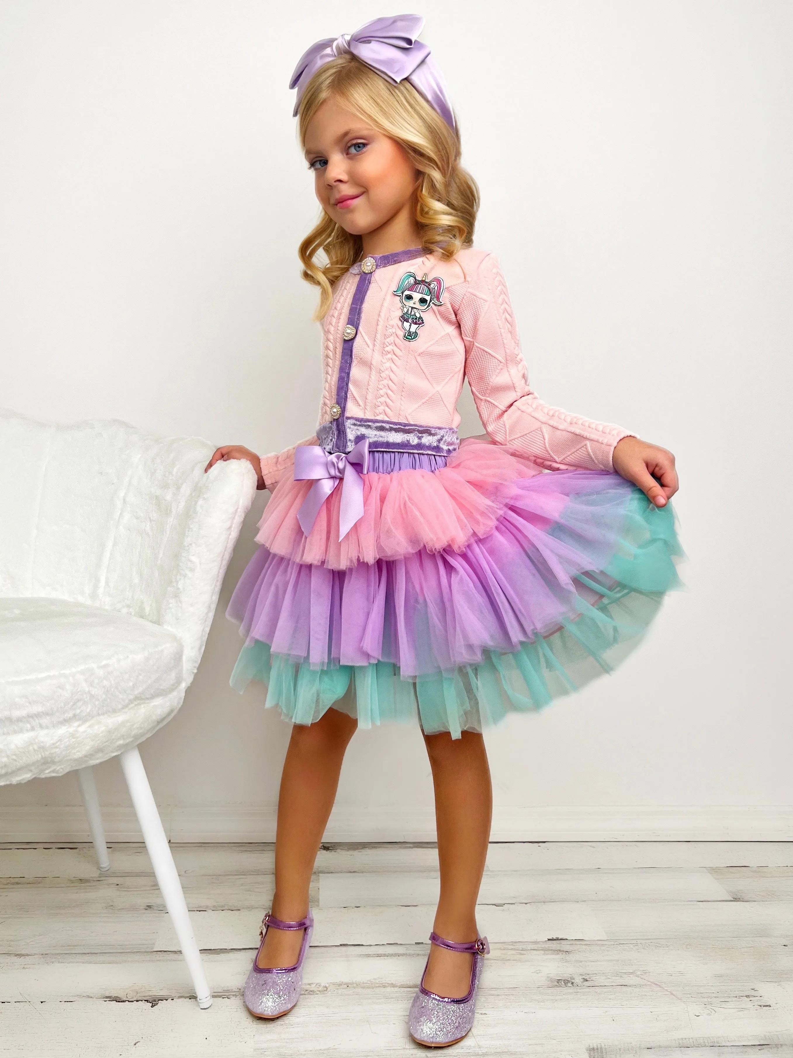 L.o.l. Surprise! Unicorn Pastel Tutu Skirt Set