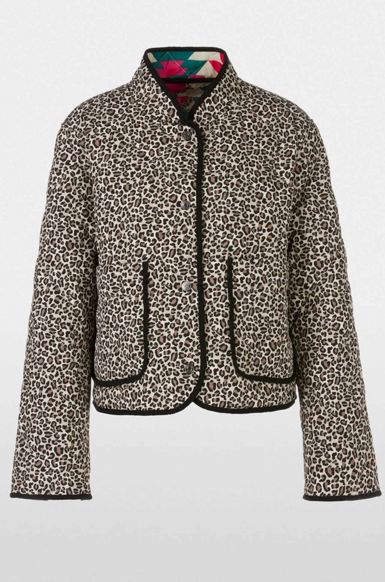 Marc Cain - Reversible Quilted Jacket with Print