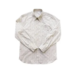 Men's Jacquard Striped Pointed Collar Shirt