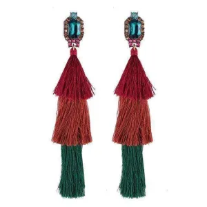 New Design Fashion Long Tassel Earrings Bohemian Wedding Jewelry Statement Hot Sale Dangle Drop Earring for Women