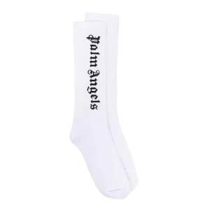 Palm Angels Intarsia Logo Socks White