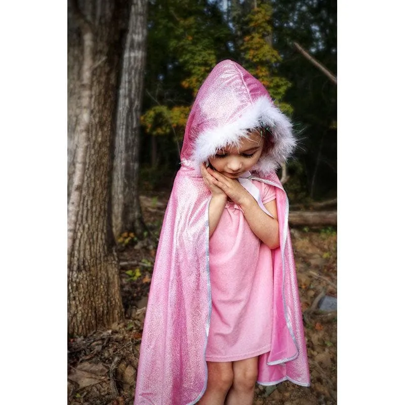 Pink Glitter Princess Cape