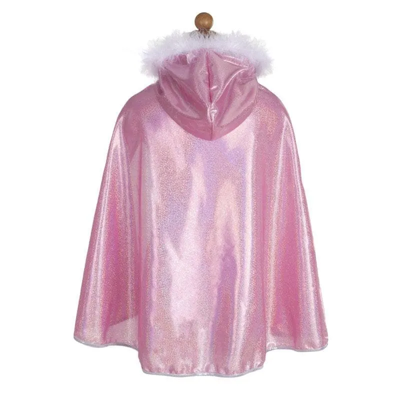 Pink Glitter Princess Cape