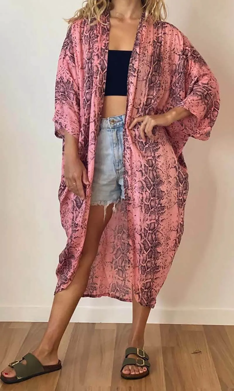 Rayon Kimono Cape Long -More styles available