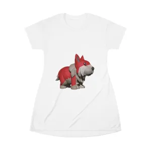 Red Dog All Over Print T-Shirt Dress