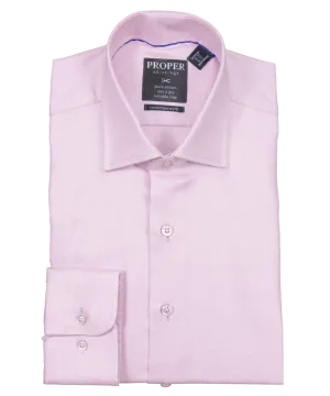 Rose Shadow Pink Contemporary Fit Cotton Shirt