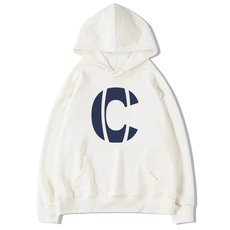 Simple Letter Printing Hooded Drawstring Loose Women Hoodies Winter New Solid Color Basic Casual Fashion Female Hoodies