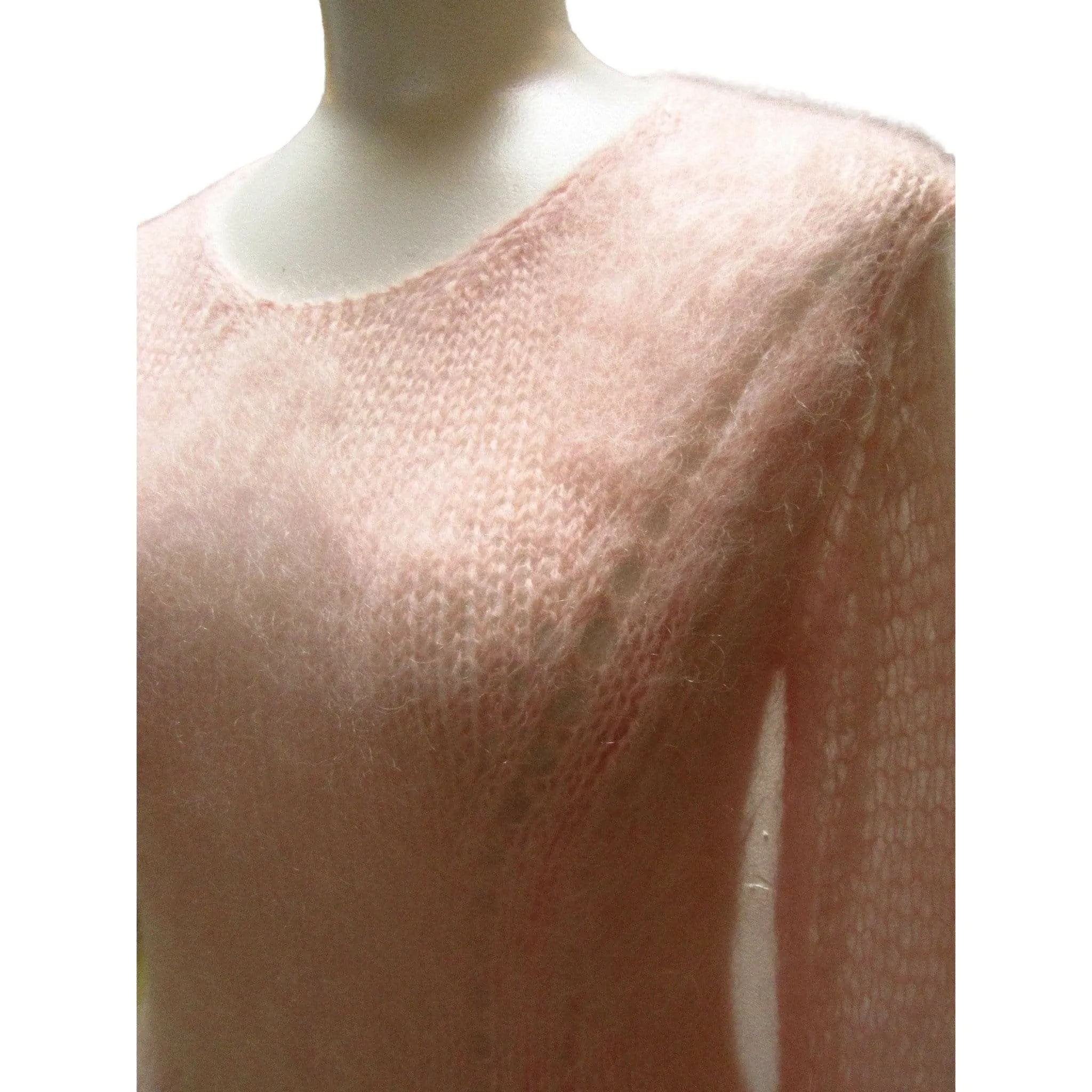 TAO Comme Des Garçons Pink Mohair Sweater Dress