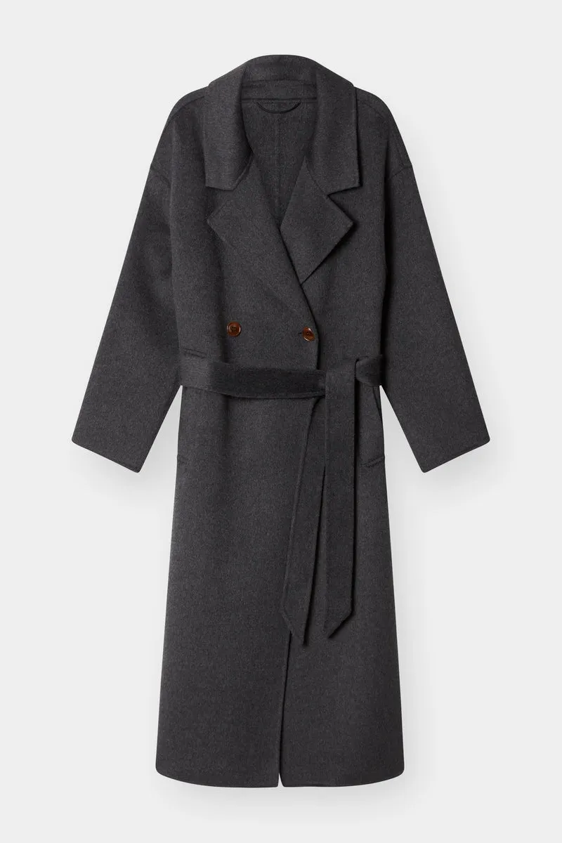 THE LONDON COAT - CHARCOAL 90/10