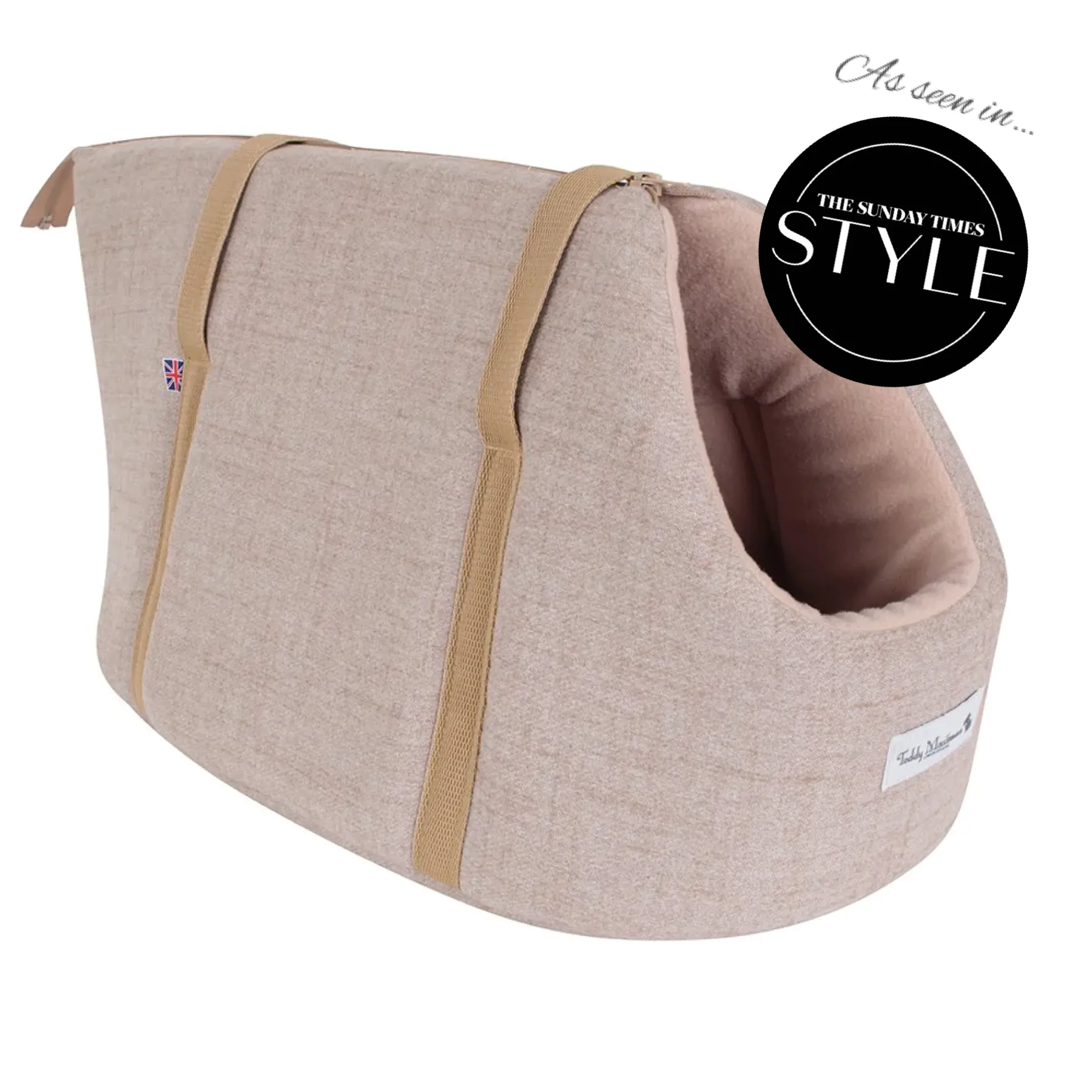 'The Richmond' Biscuit Taupe Beige Luxury Dog Carrier