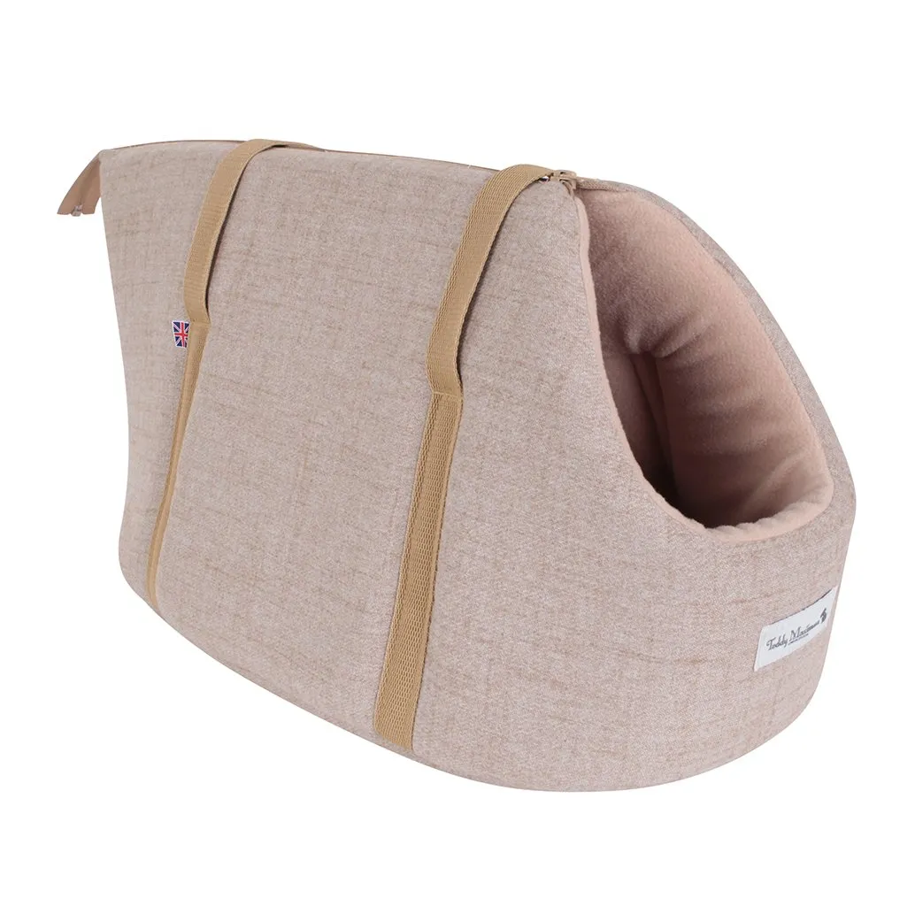 'The Richmond' Biscuit Taupe Beige Luxury Dog Carrier