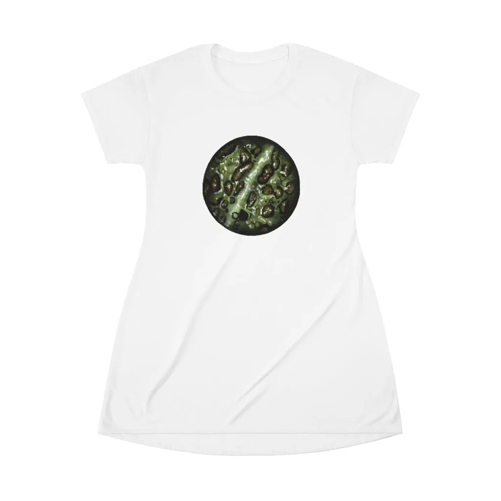 Toad Skin All Over Print T-Shirt Dress