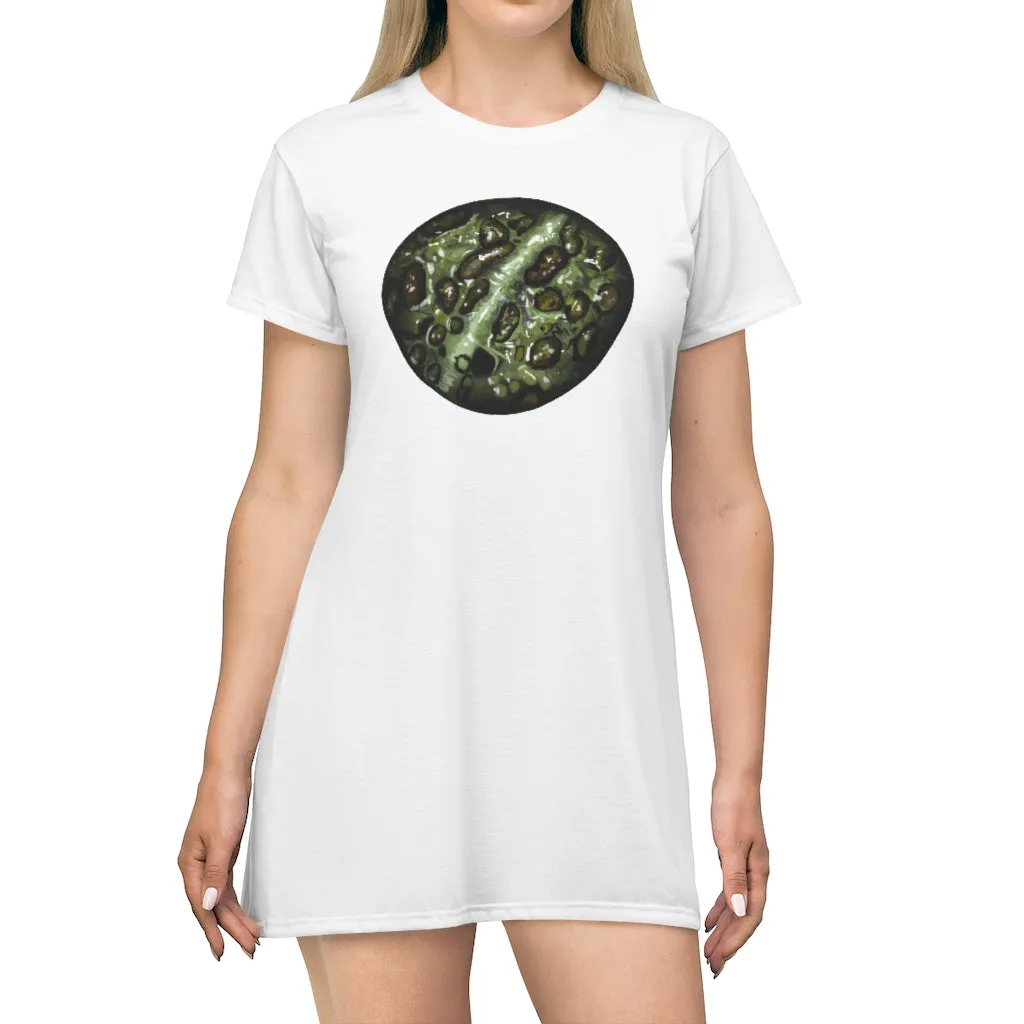 Toad Skin All Over Print T-Shirt Dress